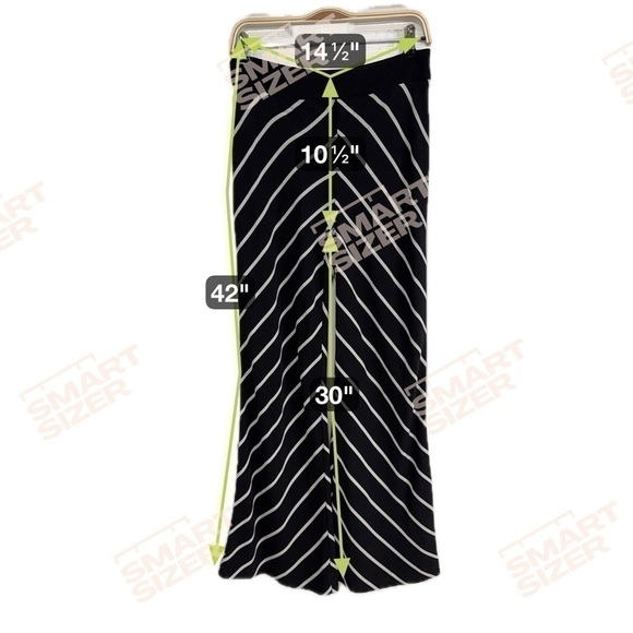 Bar III Womens Striped Lightweight Wide Leg Pants Black And White Size 2 Sheer - Picture 6 of 6